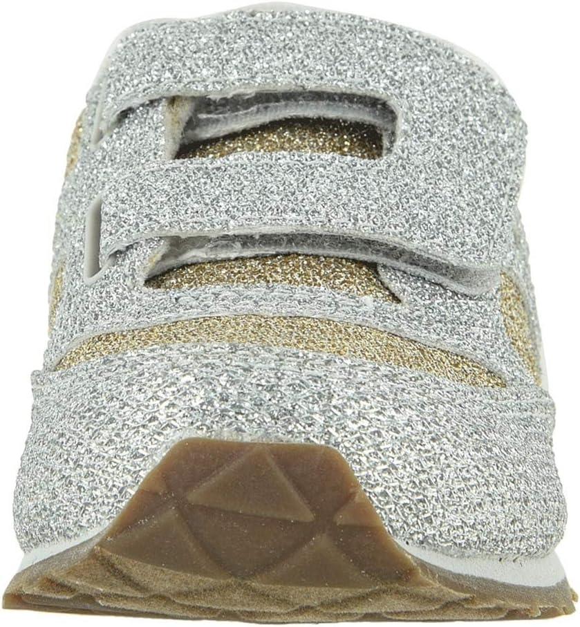imageSaucony UnisexChild Baby Jazz Hook ampamp Loop Seasonal SneakerMetallic Sparkle