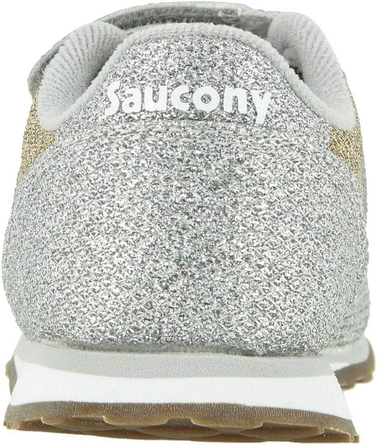 imageSaucony UnisexChild Baby Jazz Hook ampamp Loop Seasonal SneakerMetallic Sparkle