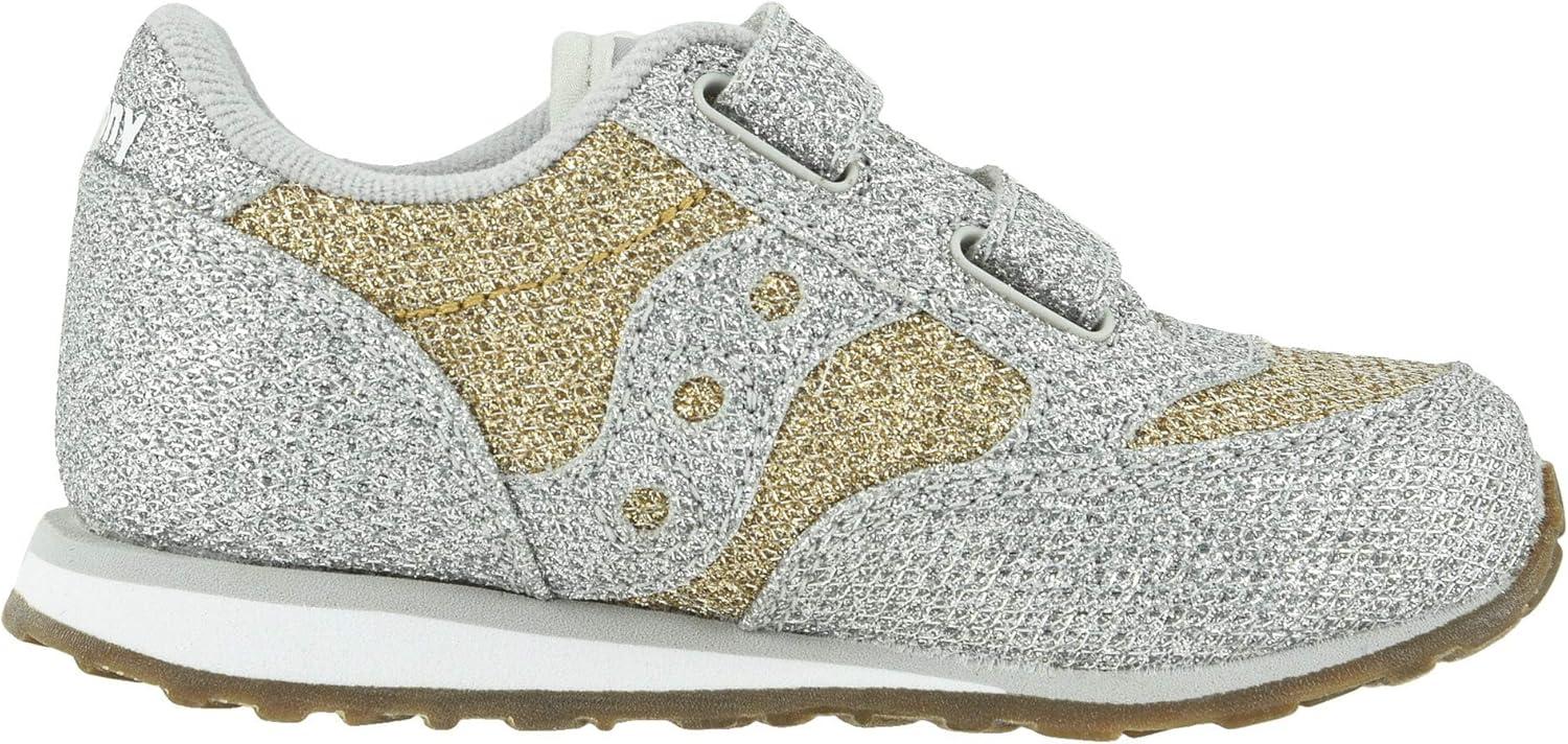 imageSaucony UnisexChild Baby Jazz Hook ampamp Loop Seasonal SneakerMetallic Sparkle
