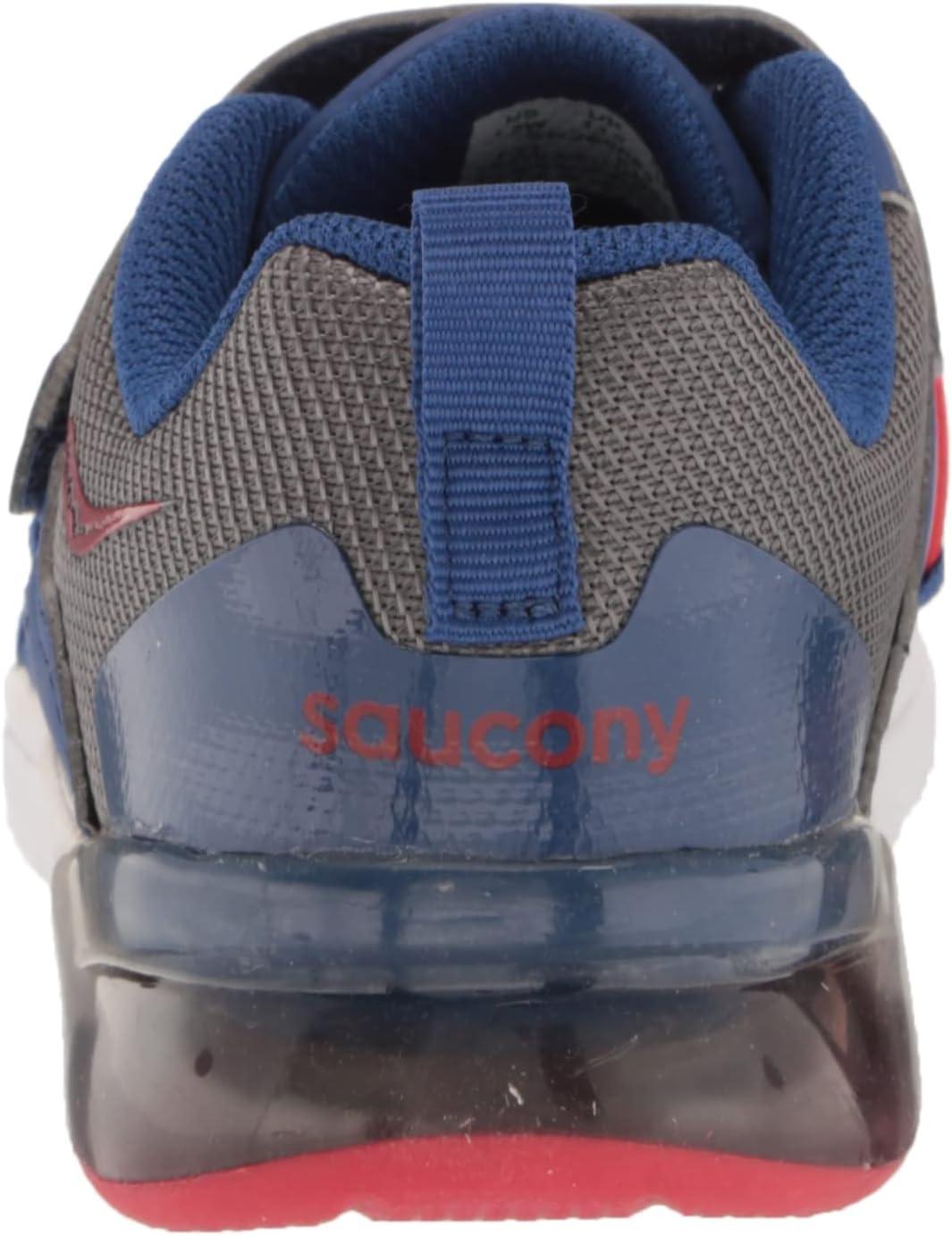imageSaucony UnisexChild Flash Glow 20 SneakerNavyRedGreen