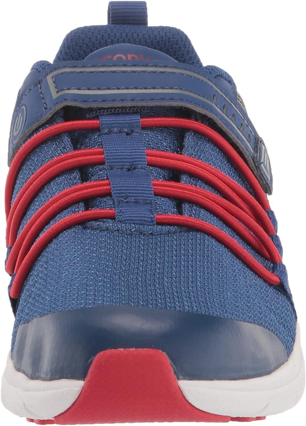 imageSaucony UnisexChild Flash Glow 20 SneakerNavyRedGreen