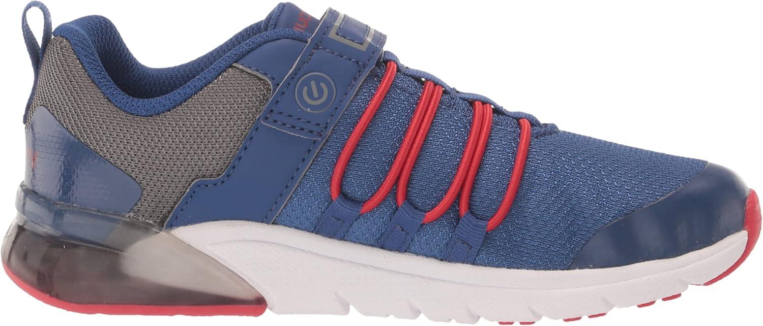 imageSaucony UnisexChild Flash Glow 20 SneakerNavyRedGreen