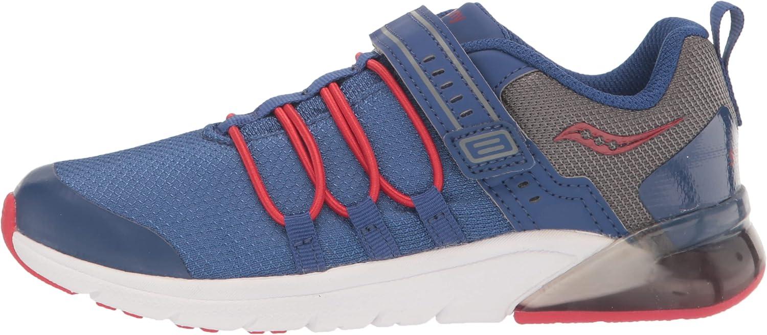 imageSaucony UnisexChild Flash Glow 20 SneakerNavyRedGreen