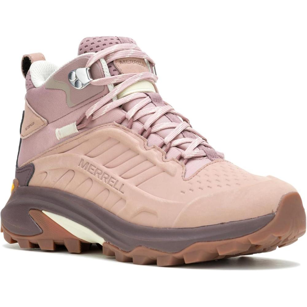 imageMerrell Womens Moab Speed 2 Leather Mid WaterproofAdobe Rose