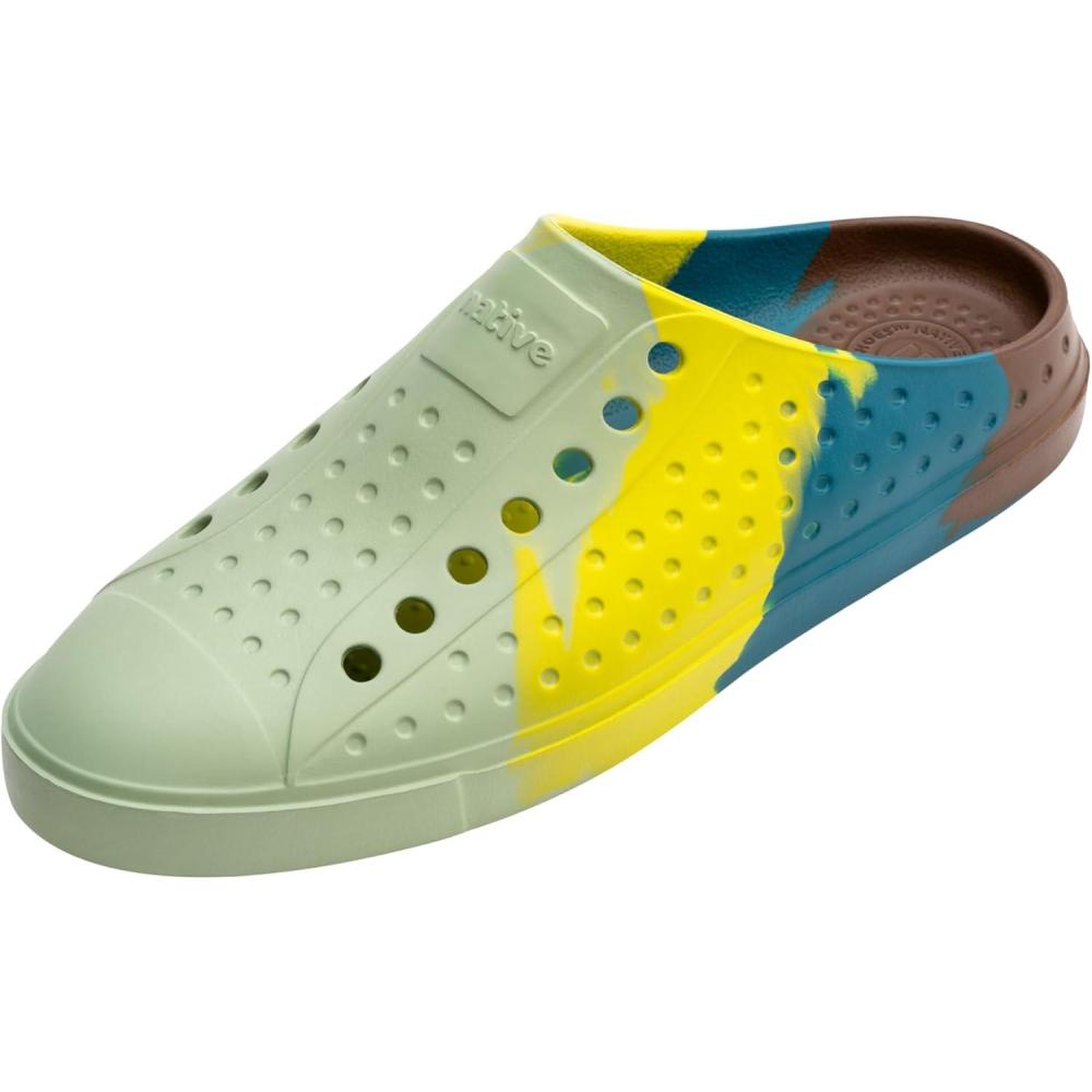 imageNative Shoes Jefferson Clog Marble  Unisex Clogs  Synthetic Outsole  Round Toe Shape  Slipon StylePickle Patina Marble