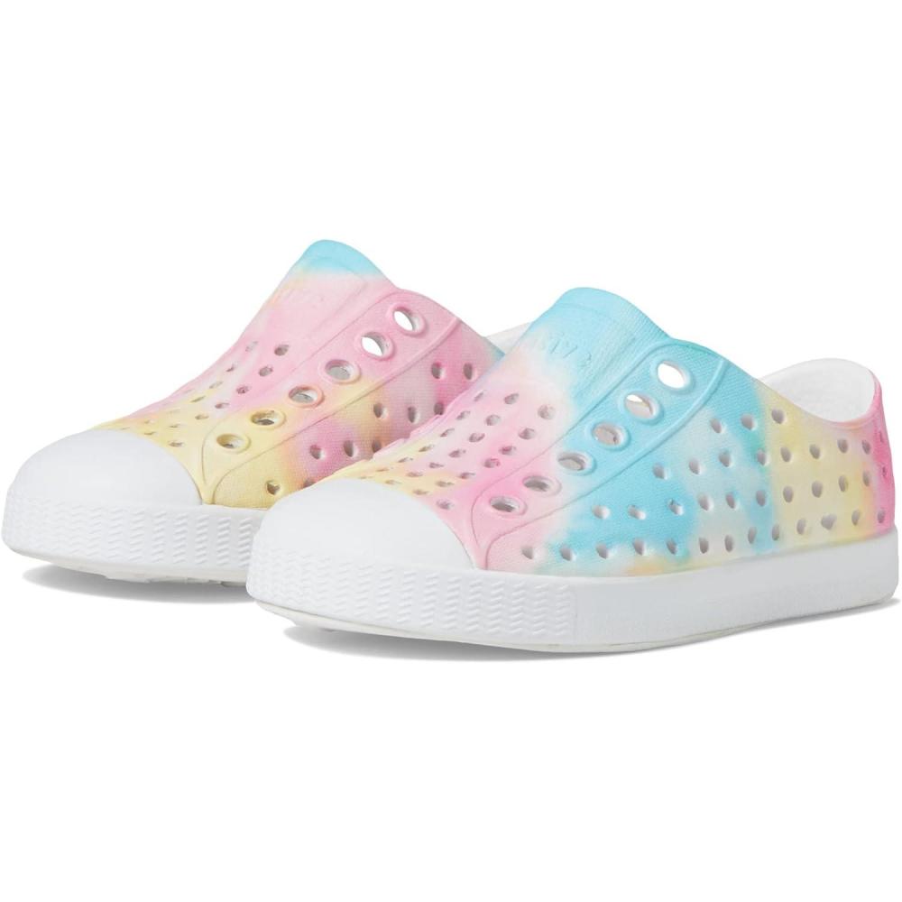 imageNative Shoes Kids Unisex Jefferson Sugarlite Print Little KidShell WhiteShell WhitePastel Tiedye