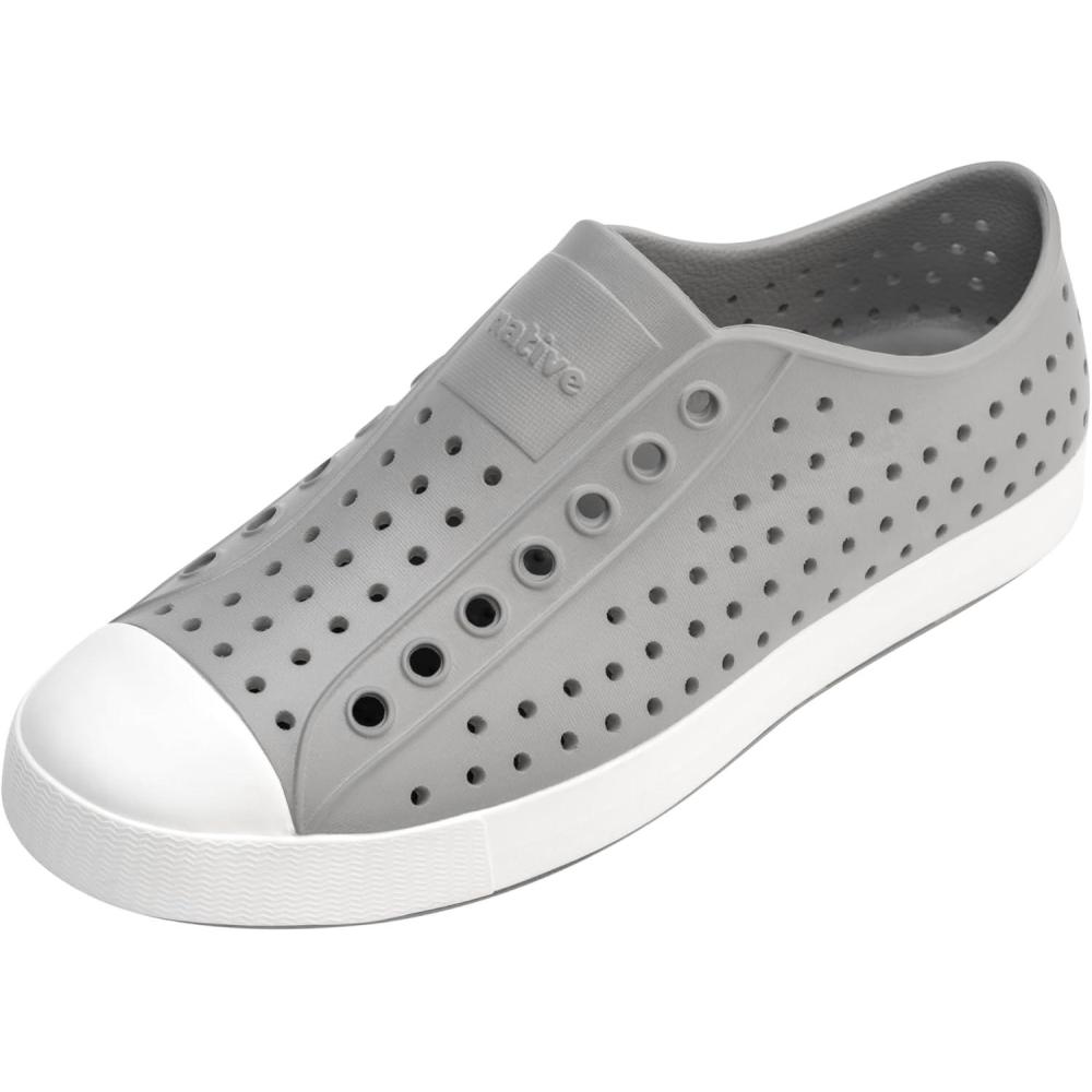 imageNative Shoes UnisexAdult Jefferson Lightweight Fashion SneakerPigeon GreyShell White