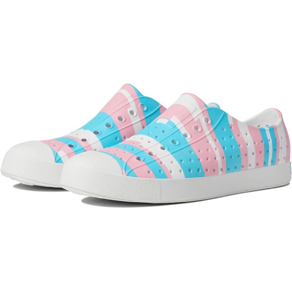 imageNative Shoes UnisexAdult Jefferson Lightweight Fashion SneakerShell WhiteShell WhitePastel Multi Stripe