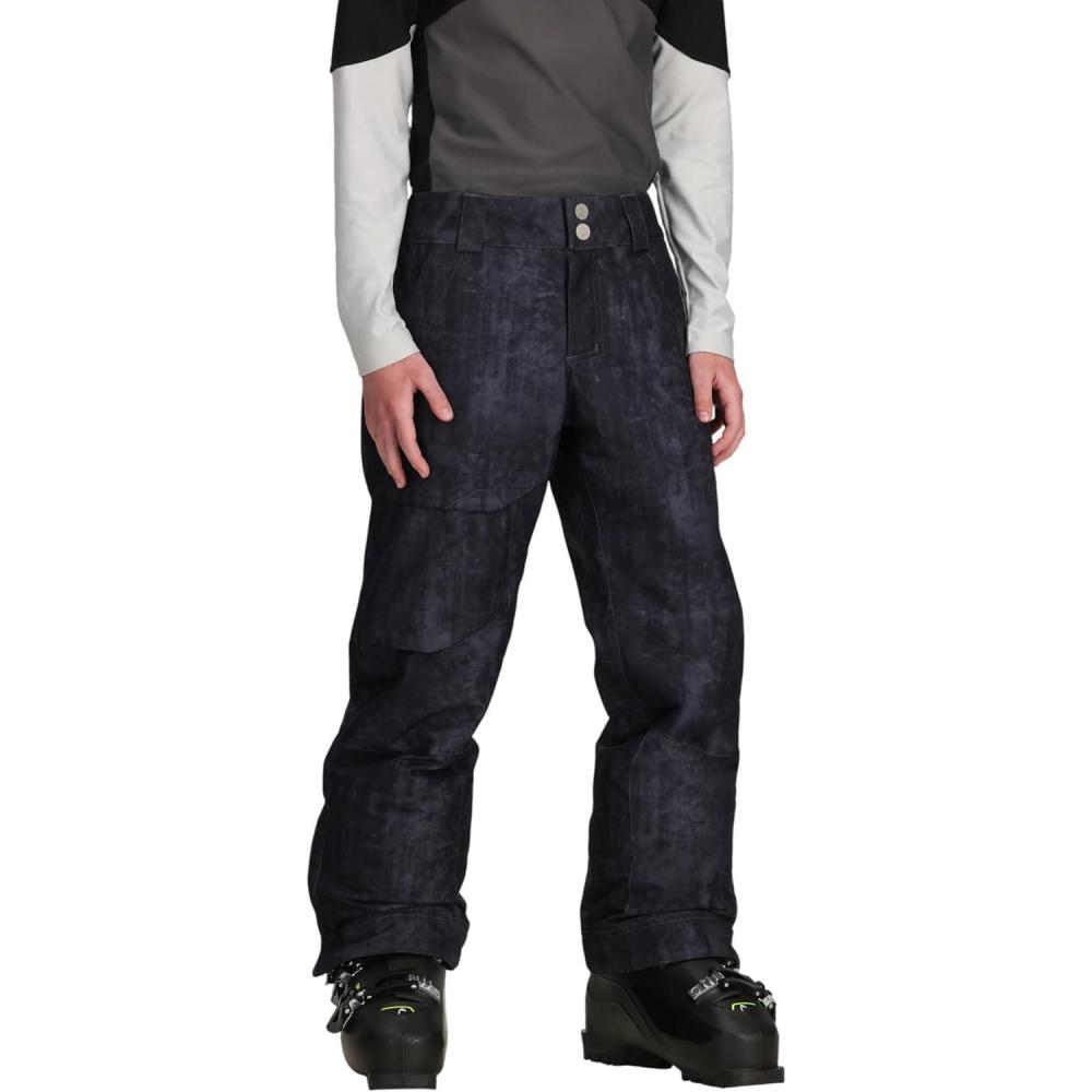 imageObermeyer Brisk Print Pants  Teen BoysGrey Steel Frost