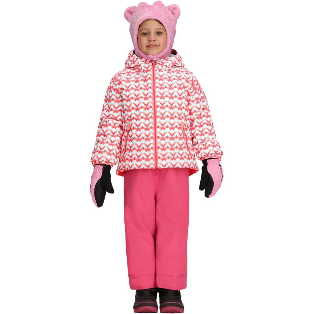 imageObermeyer Girls Ashor Jacket ToddlerLittle Big KidPink Graphic Heart