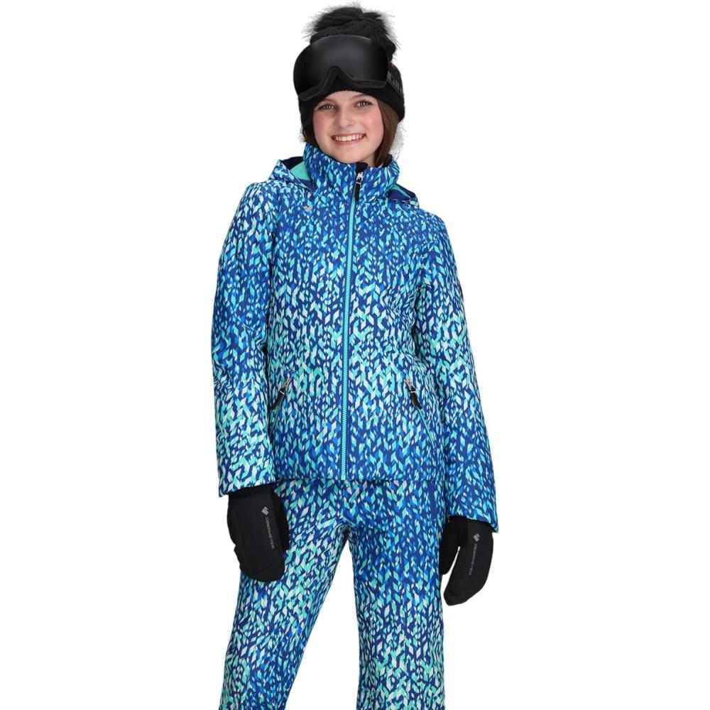 imageObermeyer Rylee Print Jacket Teen GirlsBlue Atmospheric Art