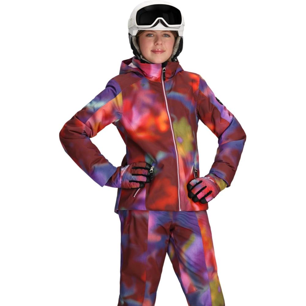 imageObermeyer Rylee Print Jacket Teen GirlsRed Pink Misteria Daze