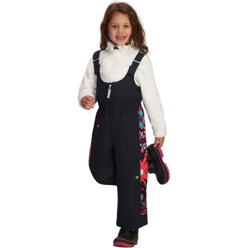 imageObermeyer Snoverall Stripe Bib Pants  Kids GirlsBlack