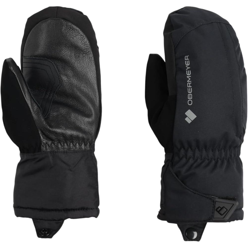 imageObermeyer Teens Molten Mitten with Heat Pack Pocket Waterproof and Breathable for Snow and SkiBlack