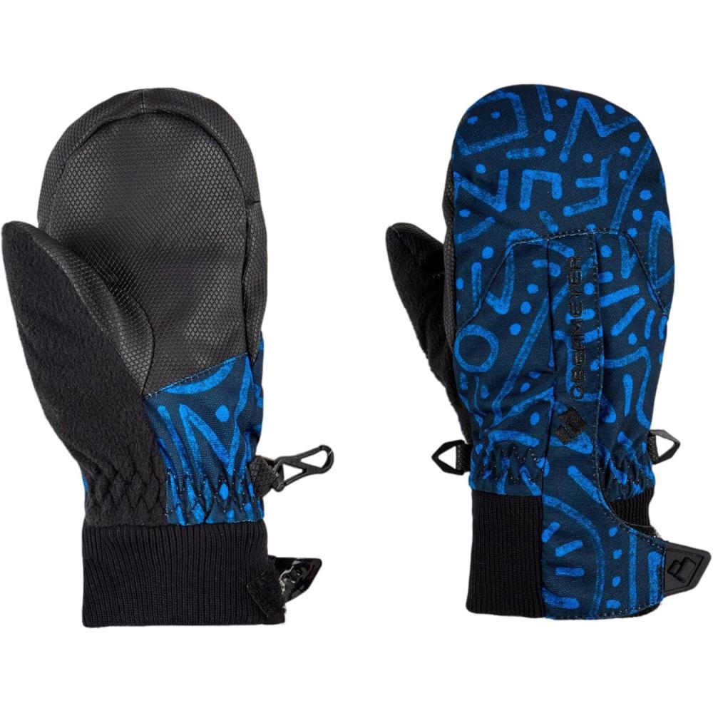 imageObermeyer Thumbs Up Print Mitten  Kids Unisex Boys ampamp GirlsBlue Get Outside