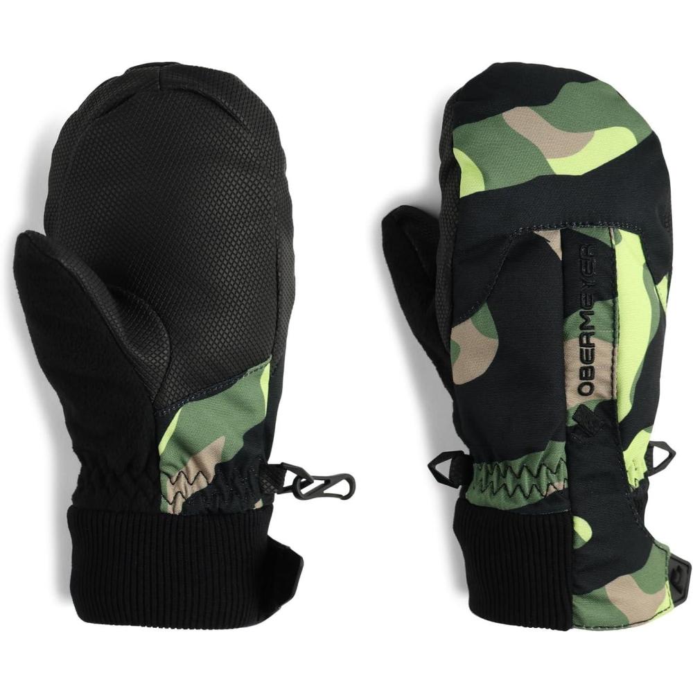 imageObermeyer Thumbs Up Print Mitten  Kids Unisex Boys ampamp GirlsIn the Wild