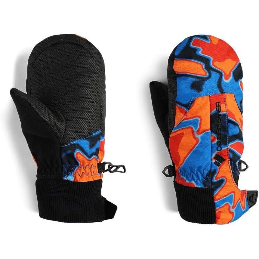 imageObermeyer Thumbs Up Print Mitten  Kids Unisex Boys ampamp GirlsThermal Slopes