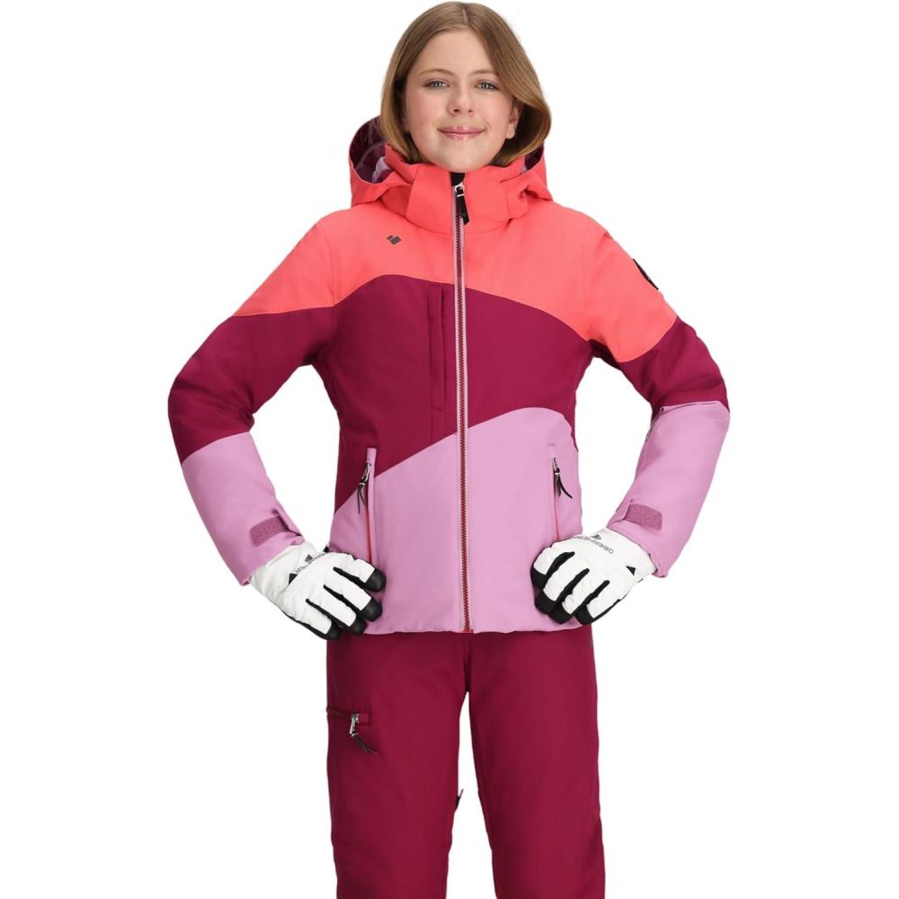 imageObermeyer girls Reese Jacket ToddlerLittle KidBig KidPurple Dusty