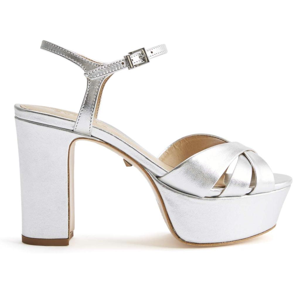 imageSCHUTZ Womens Keefa Platform Dress SandalPrata Metallic Napa