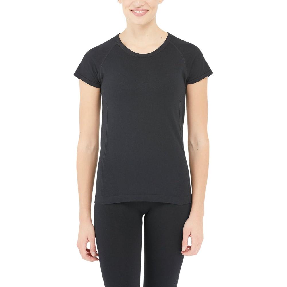 imageSPANX Lamn Seamless Short Sleeve TeeVery Black