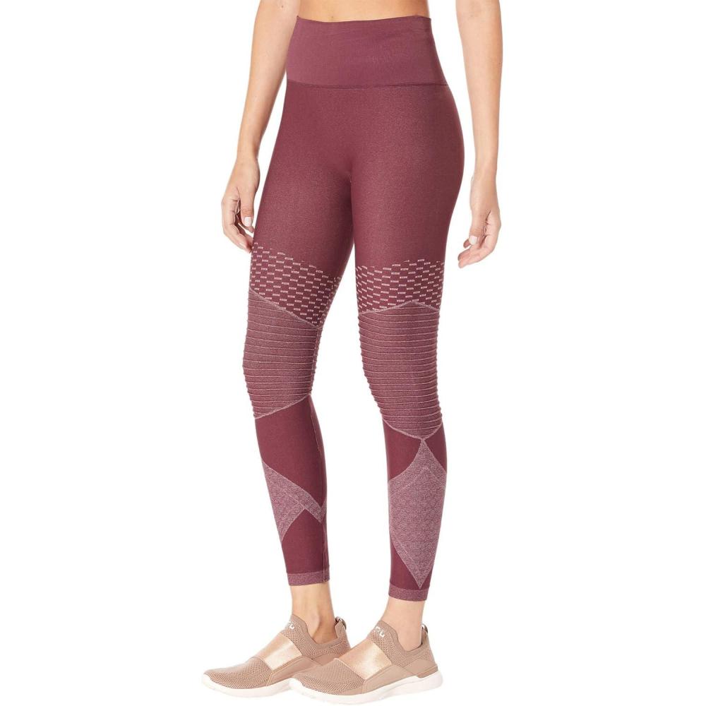 imageSPANX Seamless Leggings for Women Tummy Control Wine 1X One Size