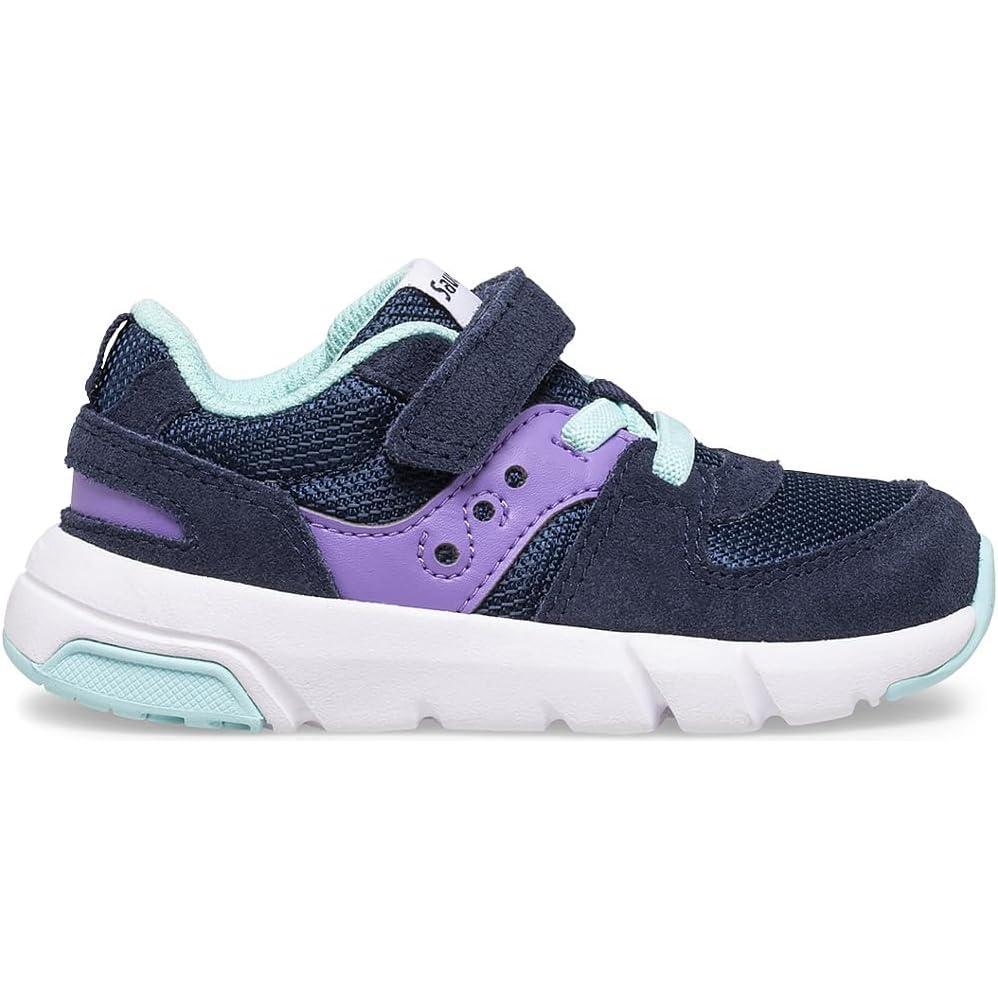imageSaucony Kids Jazz Lite 20 SneakersNavyPurpleTurq