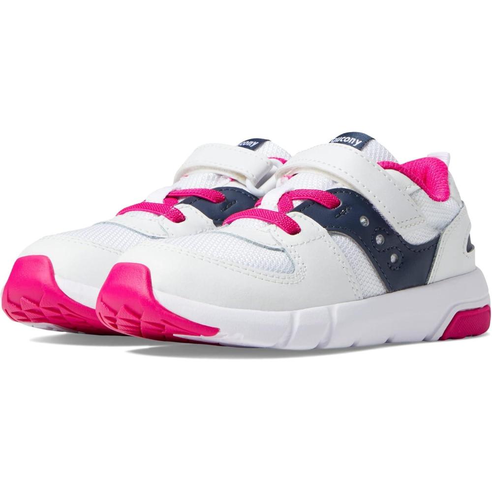 imageSaucony Kids Jazz Lite 20 SneakersWhiteNavyPink