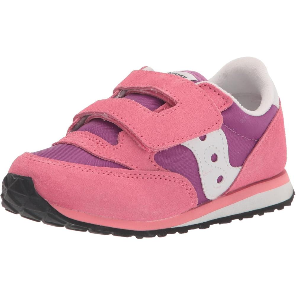 imageSaucony UnisexChild Baby Jazz Hook ampamp Loop Seasonal SneakerPinkPurple