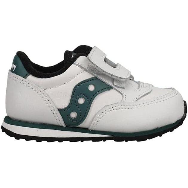 imageSaucony UnisexChild Baby Jazz Hook ampamp Loop Seasonal SneakerWhiteGreen