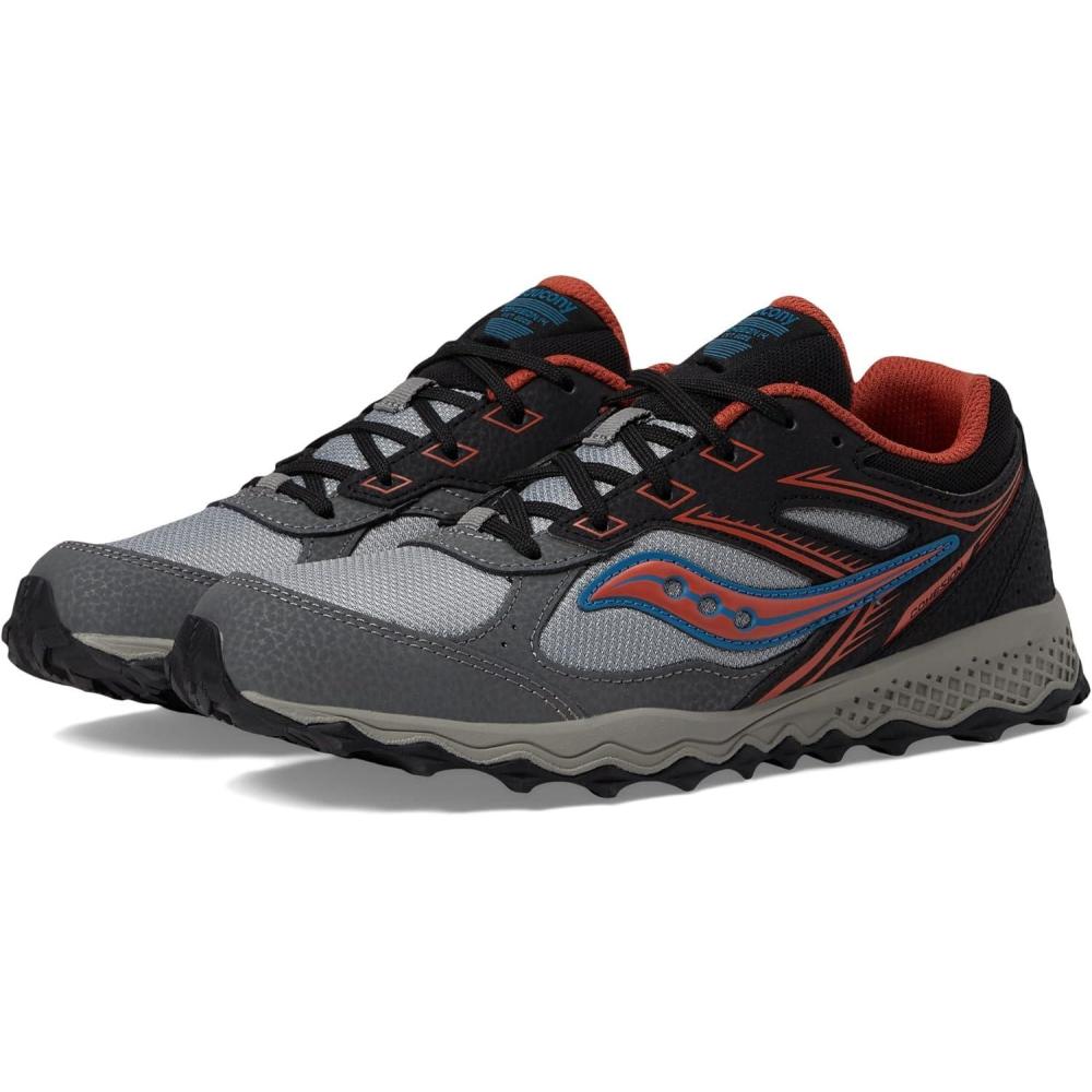 imageSaucony UnisexChild Cohesion Tr14 Lace to ToeBlackGreyRed