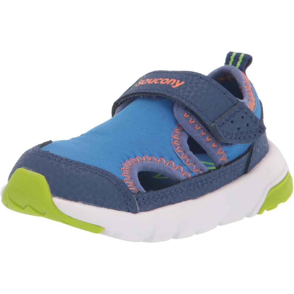 imageSaucony UnisexChild Quick Splash Jr SneakerBlueGreen