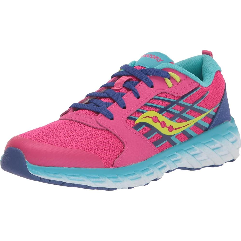 imageSaucony UnisexChild Wind 20PinkBlueGrey