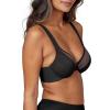 Bra-llelujah!® Illusion Lace Full Coverage Bra(Very Black/Toasted Oatmeal)