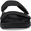 Native Shoes Frankie Sugarlite Sandal for Men, and Women – Satin PU and EVA Upper, Hook-Loop Closure, Round Toe and Slip-On Style(Jiffy Black/Jiffy Black)