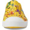 Native Shoes Kids Unisex Jefferson Sugarlite Print (Little Kid)(Crayon Yellow/Shell White/Victoria Robuddies)