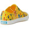 Native Shoes Kids Unisex Jefferson Sugarlite Print (Little Kid)(Crayon Yellow/Shell White/Victoria Robuddies)