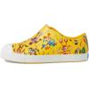 Native Shoes Kids Unisex Jefferson Sugarlite Print (Little Kid)(Crayon Yellow/Shell White/Victoria Robuddies)