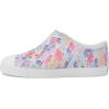 Native Shoes Kids Unisex Jefferson Sugarlite Print (Little Kid)(Shell White/Shell White/Healing Ultra Grid)