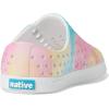 Native Shoes Kids Unisex Jefferson Sugarlite Print (Little Kid)(Shell White/Shell White/Pastel Tie-dye)