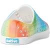 Native Shoes Kids Unisex Jefferson Sugarlite Print (Little Kid)(Shell White/Shell White/Rainbow Tie-dye)