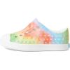 Native Shoes Kids Unisex Jefferson Sugarlite Print (Little Kid)(Shell White/Shell White/Rainbow Tie-dye)