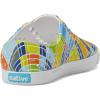 Native Shoes Kids Unisex Jefferson Sugarlite Print (Little Kid)(Shell White/Shell White/Snap Laflame Grid)