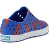 Native Shoes Kids Unisex Jefferson Sugarlite Print (Little Kid)(Uv Blue/Shell White/Laflame Lightning)