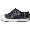 Native Shoes Unisex-Child Jefferson Print Junior Sneaker(Jiffy Black/Shell White/Mickey Doodle All Over Print)