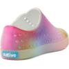 Native Shoes Unisex-Child Jefferson Print Junior Sneaker(Shell White/Translucent/Rainbow Blur)
