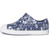Native Shoes Unisex-Child Jefferson Print (Little Kid/Big Kid)(Deep Sea Blue/Shell White/Firework Stars)