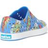 Native Shoes Unisex-Child Jefferson Print (Little Kid/Big Kid)(Resting Blue/Shell White/Boom Pow)