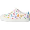 Native Shoes Unisex-Child Jefferson Print (Little Kid/Big Kid)(Shell White/Shell White/Retro Candy)