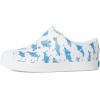 Native Shoes Unisex-Child Jefferson Print (Little Kid/Big Kid)(Shell White/Shell White/Sharks)