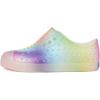 Native Shoes Unisex-Child Jefferson Print (Little Kid/Big Kid)(Shell White/Translucent/Rainbow Blur)